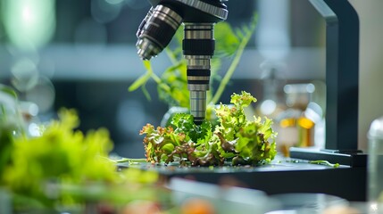 Innovative Plant-Based Meat Examined Under Microscope for Sustainable Nutritional Alternatives