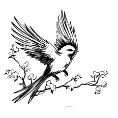 illustration of a bird