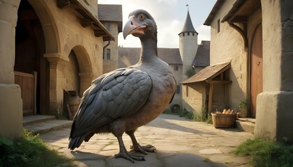 A-Dodo-Bird-In-A-Medieval-Setting- 3 - Powered by Adobe