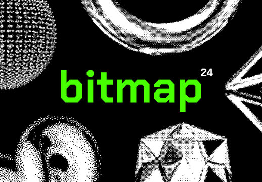 Bitmap Vector Shapes Mockup