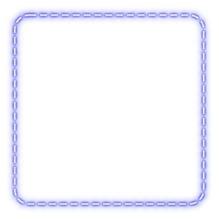 Fotobehang blue square frame line stitch and neon light © bank