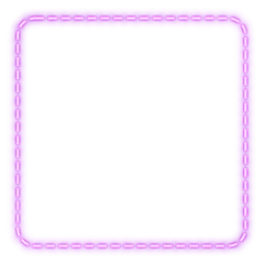 Fotobehang purple square frame line stitch and neon light © bank