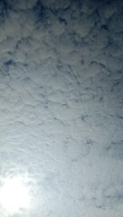photo of a sky view with clouds for the background