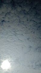 photo of a sky view with clouds for the background