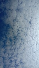 photo of a blue sky view with clouds for the background