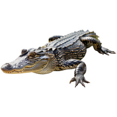 Fototapeta premium Crocodile isolated on transparent background