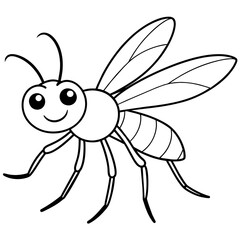 Fototapeta premium cartoon mosquito character