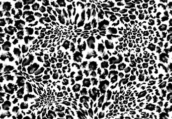 Leopard and zebra pattern design, illustration background, brown leopard and zebra design pattern. Textile print pattern.