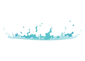 Water splash animation. Dripping water special effect. Fx sheet. Clear water drop burst for flash animation in games and video. Cartoon frame