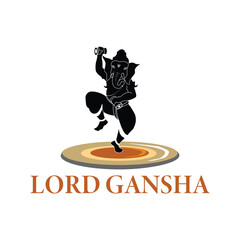 Lord Ganesha Logo Design , Vector Design
