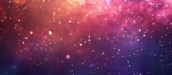 Obraz premium Mesmerizing background in shades of purple and blue filled with numerous sparkling stars