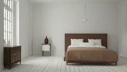 Simple bedroom ,room, bed, interior, bedroom, hotel, home, house, 