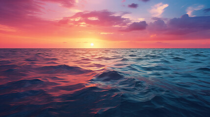 Naklejka na ściany i meble sunset over the sea.