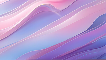 Slick and Glossy Textures Wave Fluidly with Iridescent Hues