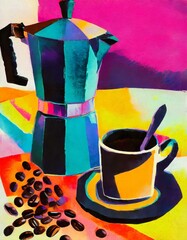 Italian Coffee maker and up