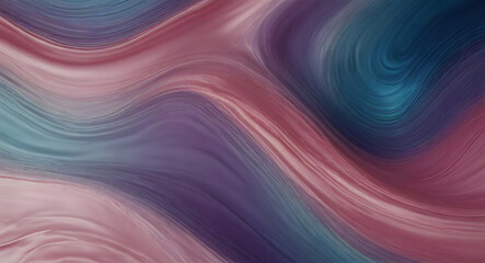 Slick and Glossy Textures Wave Fluidly with Iridescent Hues