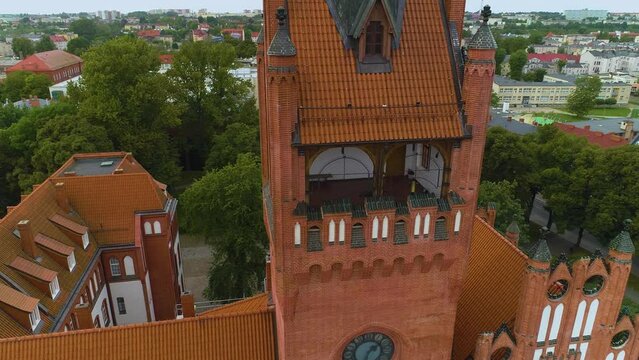 Council Slupsk Ratusz Urzad Miasta Plac Zwyciestwa Aerial View Poland