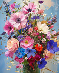 Bouquet of the field flowers - 783217316