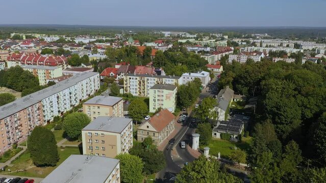 Beautiful Landscape Apartment Konskie Krajobraz Bloki Aerial View Poland