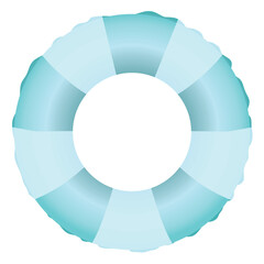 Blue swim ring. vector illustration