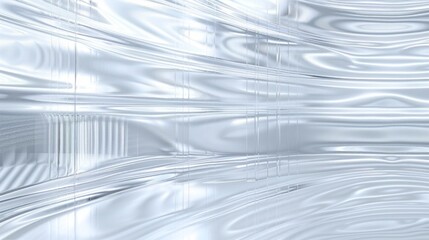Silver Flowing Water Pattern on Glass Texture - obrazy, fototapety, plakaty