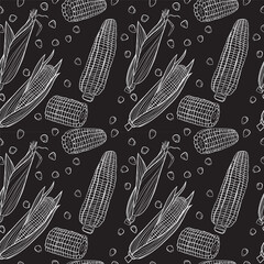 seamless pattern with corn - 783226564