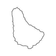 Barbados outline map - 783226917
