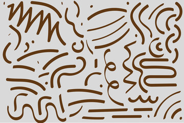 Abstract brown color corner lines