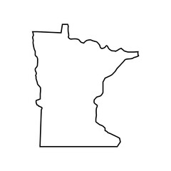 Minnesota outline map - 783227357