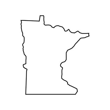 Minnesota outline map