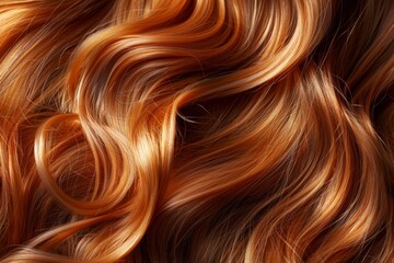 Stunning caramel honey hair background. showcasing healthy, smooth, and shiny texture in detail