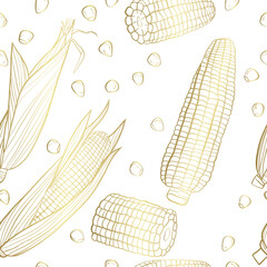 seamless pattern with corn - 783234773