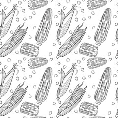 seamless pattern with corn - 783234967