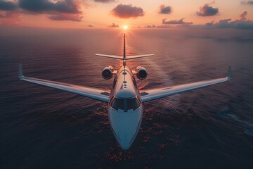 Exclusive Air Travel Experience - Seamless Luxury from Sky to Road. Concept Luxury Travel, Exclusive Experience, Seamless Transfers, Air Travel, Road Transportation - obrazy, fototapety, plakaty