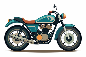 Obraz na płótnie Canvas Motorcycle on white background