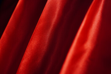 Red satin fabric backdrop (blur or blurry)