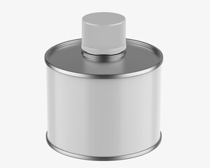Blank oil tin can for branding. 3d illustration.