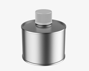 Blank oil tin can for branding. 3d illustration.