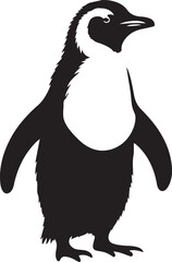 simple silhouette of penguin