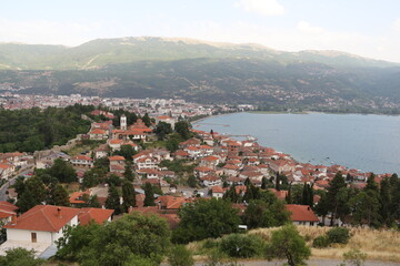 Fototapeta na wymiar The View Of Ohrid and Ohrid Lake