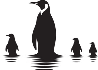 simple silhouette of penguin (24).eps © SKShagor