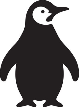 recommend clip art: simple silhouette of penguin 
