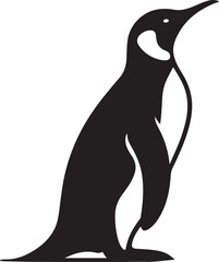 simple silhouette of penguin