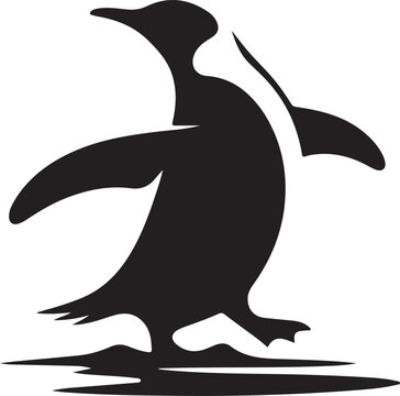 recommend clip art: simple silhouette of penguin 