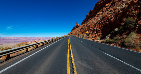 Antelope Pass in Arizona is a scenic part of Highway 89 between Bitter Springs and Page. Red...
