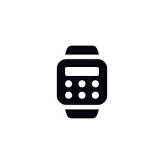 Calculator Smart Watch icon vector
