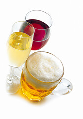 variety of alcohol drinks