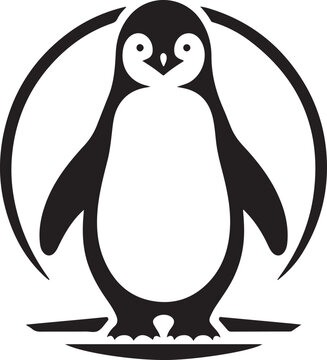 recommend clip art: simple silhouette of penguin 