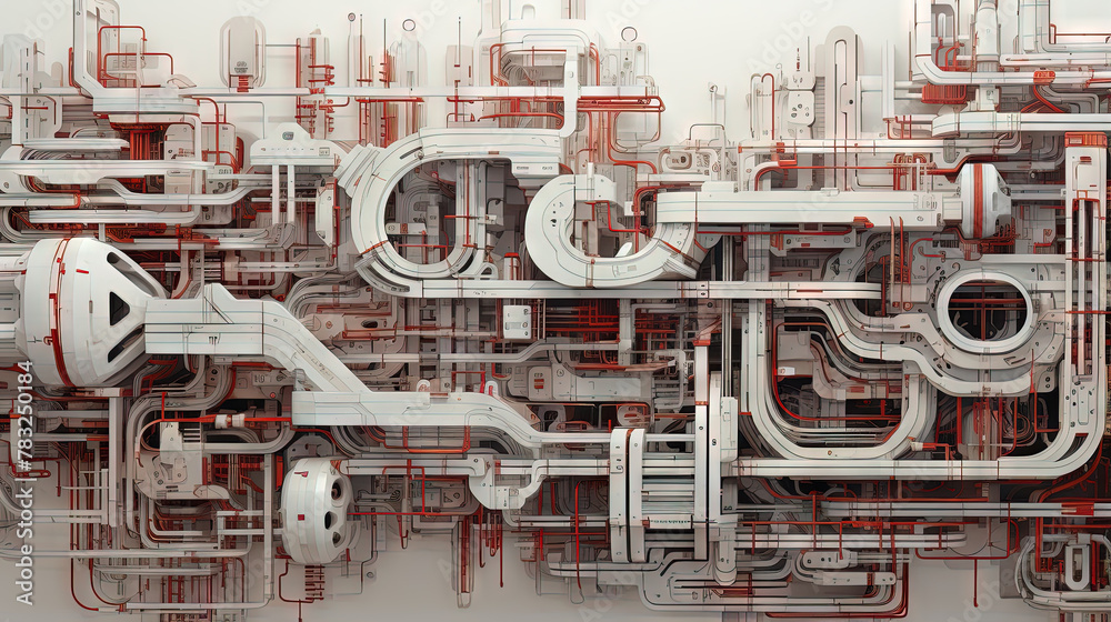 Poster background with metallic panels texture, wires and circuit. spaceship hull wall technology backgroun