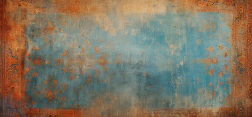 Texture of an old, scratched and rusty grunge concrete and metal structure - 783250131